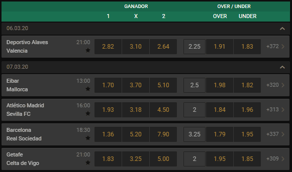 apuestas la liga