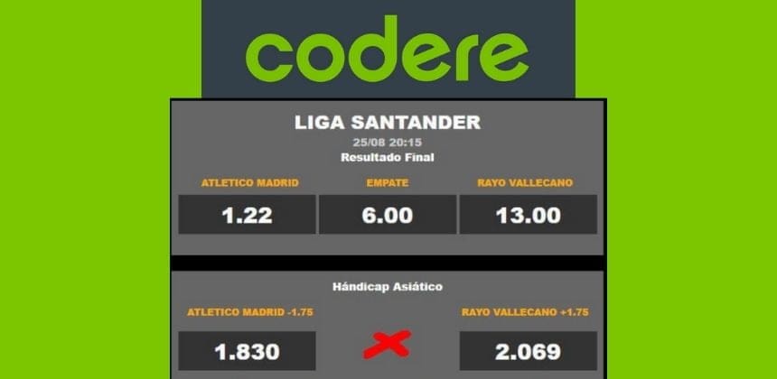 Codere Bono Handicap Asiatico
