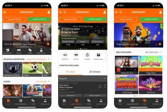 Descargar app Betsson Perú